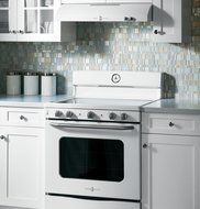 GE ABS45DFWS Artistry 30" White Electric Smoothtop Range N3