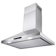 AKDY&reg; 36" Stainless Steel Wall Mount Cooking Fan Vent Touch Control Display Range Hood Noise Reduce Design N7