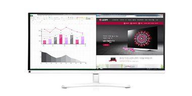 LG Electronics 34UM58W 34-Inch WQHD IPS UltraWide Cinema Display LED Monitor White Color N5