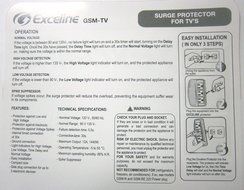 3-Outlet Electronic Surge Protector for Tv's, Audio Equipment, Video Games, Computers, Printers