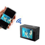 MAOZUA 1080P WiFi Action Camera 12MP 170 Degree Helmet Sports Camera Waterproof With 2 Batteries and 1 Battery... N16