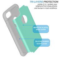 iPhone 7 Case, [4.7 Inch] HLCT Slim Fit Thin, Soft Interior Silicone Bumper &amp; Hard PC Back, Shock-Absorption Hybrid... N10