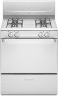 WHIRLPOOL RANGES, OVENS &amp; COOKTOPS 53-7664 White 4.4 cu. ft. Free Standing Gas Ran with Electric Ignition