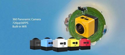 Glopro Cube 360 WiFi 360 Degree Wide Angle Action Camera Sports Cam Recorder with Standard 1/4 Screw Interface... N2