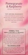 Twinings Pomegranate &amp; Raspberry Tea, 20 ct
