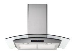 Kitchen Bath Collection HA75-LED Stainless Steel Wall-Mounted Kitchen Range Hood with Tempered Glass Canopy and... N4