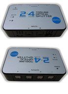 2x4 TOSlink Optical Audio Splitter Distribution Amplifier Amp Distributor Multiplier