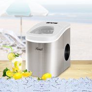 Rosewill Stainless Steel Portable Ice Maker 26.5 lb Per Day, RHIM-15001, White Top N2