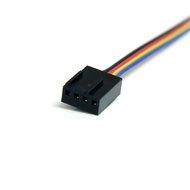 StarTech.com 12-Inch 4 Pin Fan Power Splitter Cable - F/M (FAN4SPLIT12) N5