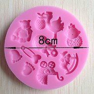 Genenic 3D Fondant Candy Baby Footprint Animal Mould Mold Cake Decorating N4