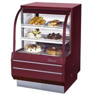 Turbo Air TCGB-36-2 36&quot; Curved Glass Refrigerated Bakery Case