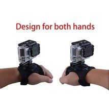 VVHOOY 360 Degree Rotation Glove Style Band Wrist Strap Mount Strip Belt with Screw for GoPro Hero Sony SJCAM... N2