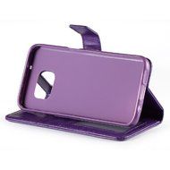 Galaxy S7 Edge Case, HLCT PU Leather Case, With Soft TPU Protective Bumper, Built-In Kickstand, Cash And Card... N8