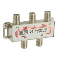 4-Way Coax Cable Splitter 2Ghz Cable TV Video HDTV