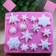 Generic Baking Sugarcraft Chocolate Snowflake Mold Cake Decorating Mould N2