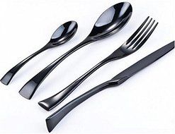Home Dinner Flatware Cutlery Set of 4 Pcs, Spoon, Fork, Knife, Dessert Spoon N2
