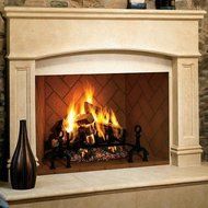 FMI GM42SRA Georgian Masonry 42 Wood Burning Fireplace with Stacked Brick Pattern
