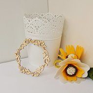 Wooden Veneer Shape Vintage Mix Style Wood Head ring Woodchips Scrapbooking Embellishment DIY N3