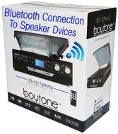 Boytone BT-37M-C Bluetooth 3-Speed Stereo Turntable, Wireless Connect to Devices speaker, 2 Built-In Speakers,... N3