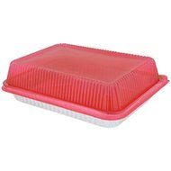 Jiffy-Foil Rectangular Cake and Casserole Pans with Lids, 13x9 in. (6)