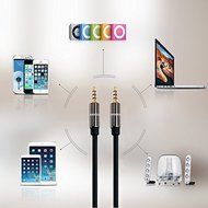 Supertech 3.5mm Stereo Audio Premium Case Cable Compatible for iPhone, Samsung Galaxy iPad ,iPod, Smartphones,... N3