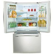 Samsung RF260BEAEWW 25.5 Cu. Ft. White French Door Refrigerator - Energy Star N2