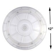YAMAY&reg; Lazy Susan Turntable Organizer 8 inch White Acrylic for Spice Rack Kitchen Corner Cabinet Dining Patio... N6