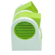 Electric USB Adjustable Angles Dual Air Outlet Conditioning Fan Cooling Desktop Portable Bladeless Blower Mini... N2