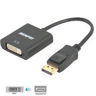 Benfei Gold-Plated DisplayPort to DVI Male to Female Adapter Black