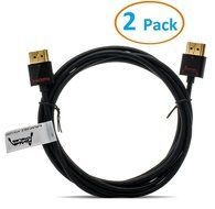 Aurum High Speed Slim HDMI Cable (1.5 Ft) with Ethernet - Supports 3D &amp; Audio Return Channel [Latest Hdmi Version...