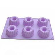 X-Haibei Mini Kugelhopf Bundt Cake Cupcake Ice Cream Jello Gelatina Mold Silicone