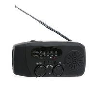 LEORX Emergency Solar Dynamo USB Powered AM/FM Radio Cellphone Charger