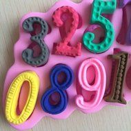 Wocuz W0112 Large Numbers Silicone Mold Chocolate Fondant Mold Cake Decoration N2