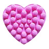Chocolate Flower Cake Mold, Ludan 15 Cavity Flower Style Silicone Gel Non Stick Cake Bread Mousse Ice Pudding... N2
