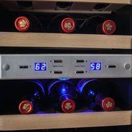 AKDY 21 Bottle Dual Zone Thermoelectric Freestanding Wine Cooler Cellar Chiller Refrigerator Fridge Quiet Operation... N8