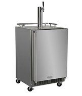 Marvel MO24BSSMRS Outdoor Mobile Beer Dispenser, Single Tap, Solid Door, Right Hinge, 24", Stainless Steel N6