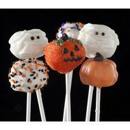 Nordic Ware 43605 12-Cavity Pumpkin Cake Pops Pan, Orange N4