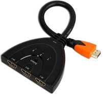 A-technology Sl3103 3&times;1port Hdmi Pigtail Switch3&times;1 with 0.6 Ft Hdmi Cable Can Make You Connect Dvd/xbox360/stb... N3