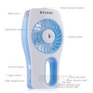 D-FantiX Handheld Fan Battery Operated Portable Water Misting Fans Water Spray Fan with Cooling Mist Humidifier... N14