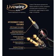 Livewire Elite Interconnect Cable 3.5 mm TRS Male to 3.5 mm TRS Male 3 ft. Black