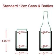 CoZroom Stainless Steel Can Cooler 12oz-Double Wall Vacuum- Personal Beverage Cooler Fits Cans and Bottles