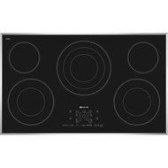 Jenn-Air 36" inch JEC4536BS Stainless Electric Radiant Cooktop with Black Glass-Touch Electronic Controls