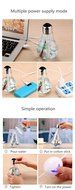 Rubility 400ml Diffuser Humidifier Creative USB Portable 7 Colors Change Bulb Design Humidifier, 6 Hours Working...