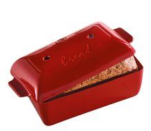 Emile Henry Made In France Flame Bread Loaf Baker, 9.4 x 5&quot;, Burgundy