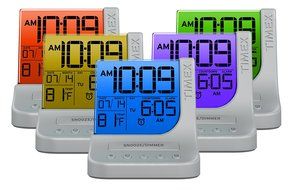 Timex Color Changing Dual Alarm Clock with 1A USB Charge (T125SC) N2