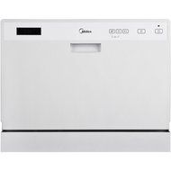 Midea 6-Place Setting Countertop Dishwasher silver N4