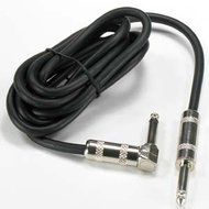 InstallerParts 6Ft 1/4" Mono Straight / Mono Right Angle Cable &ndash; Black &ndash; Works With Instruments and More