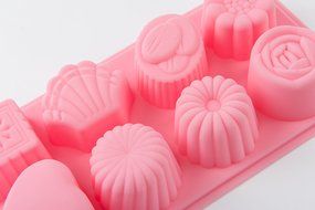 8 Hole Floral Cake Pudding Jelly Chocolate Mold Handmade DIY Soap Candle Ice Mould N4