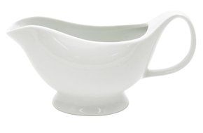 Kitchen Supply 8050 White Porcelain Gravy Boat, 10-ounce