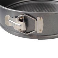 LEORX Nonstick Iron Cake Pan Set Baking Tray Springform Pan Pack of 3 (Grey) N4